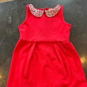 Girls Crewcuts Red Dress with Sparkles-Size 5T
